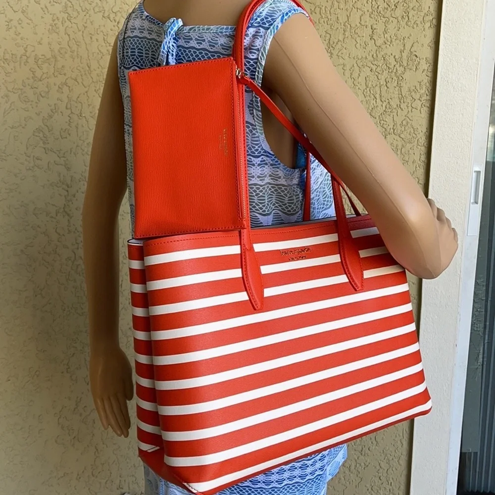 Kate Spade All Day Sailing Stripe Large Tote